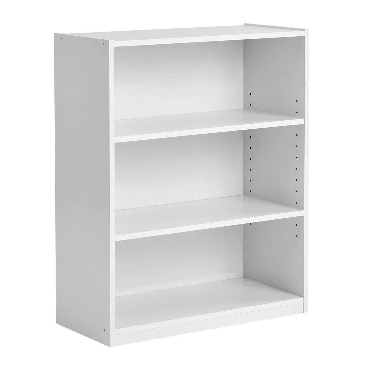 Mainstays 3-Shelf Bookcase with Adjustable Shelves, White - image 2